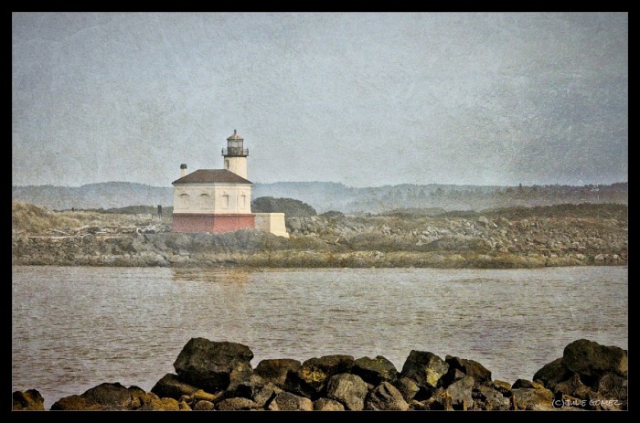 1896 Coquille River Lighthouse in Bandon, Oregon.