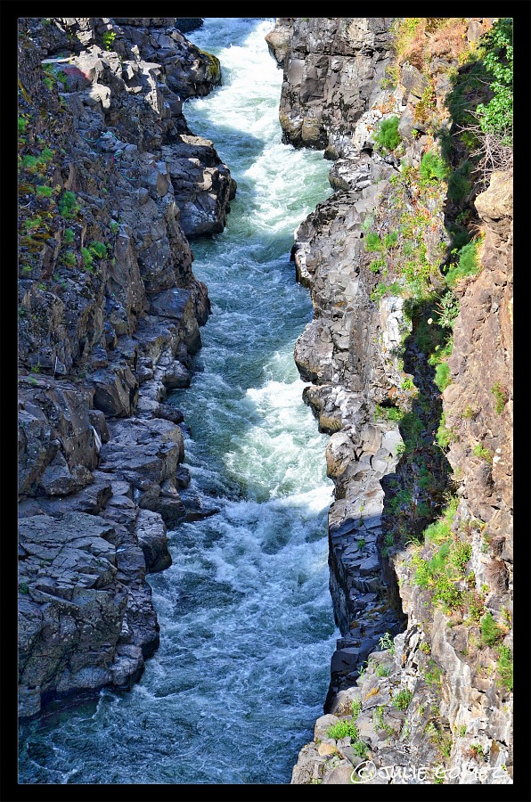 Slot canyon of the Klickitat River—Lyle, Washington.